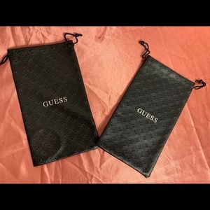2 New guess sunglasses case black